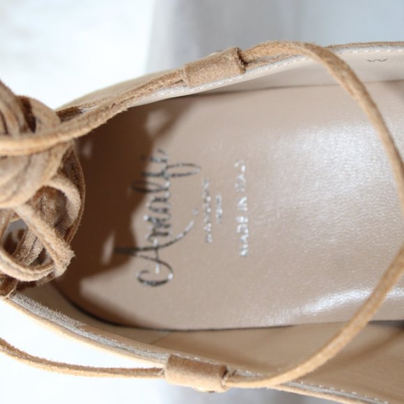 AMALFI by Rangoni Firenze.  Cashmere  (Desert Suede) FLAT SHOES --- NWT - Picture 5 of 15